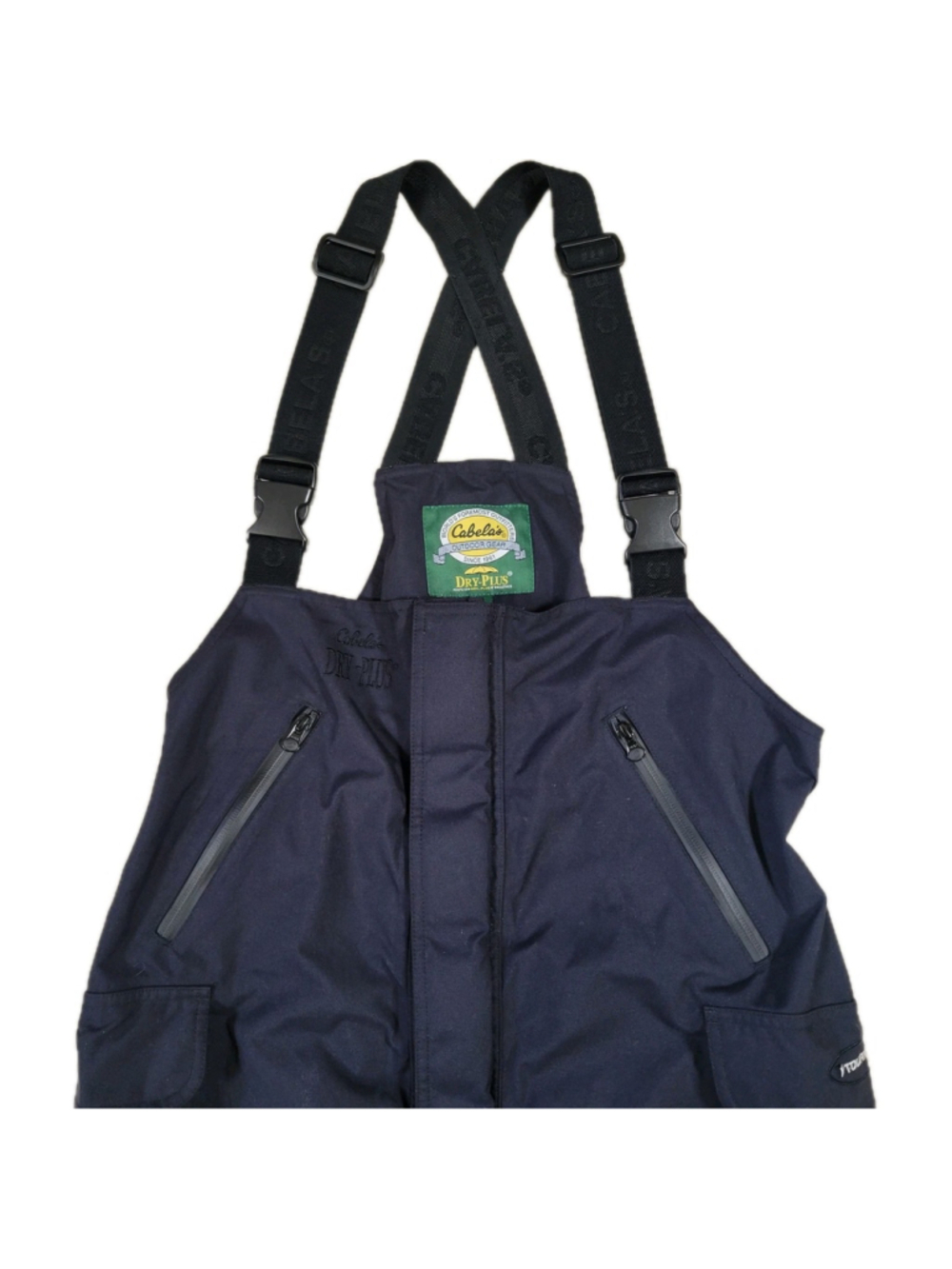 Cabelas Dry Plus Men Black Gore-Tex Thinsulate Hunting Insulated Overalls Medium - Picture 9 of 14